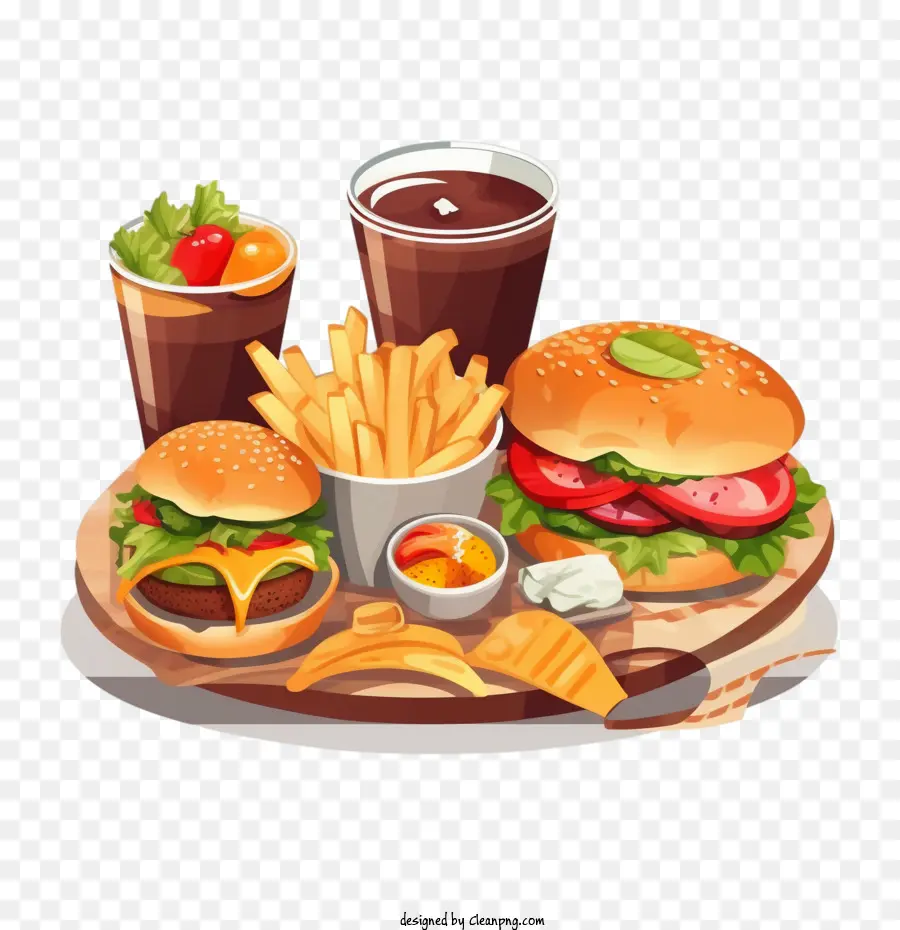 Hamburger，Fast Food PNG