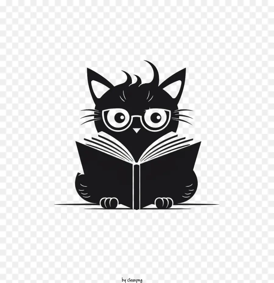 Kedi Okuma Kitabı，Kitap Severler Günü PNG