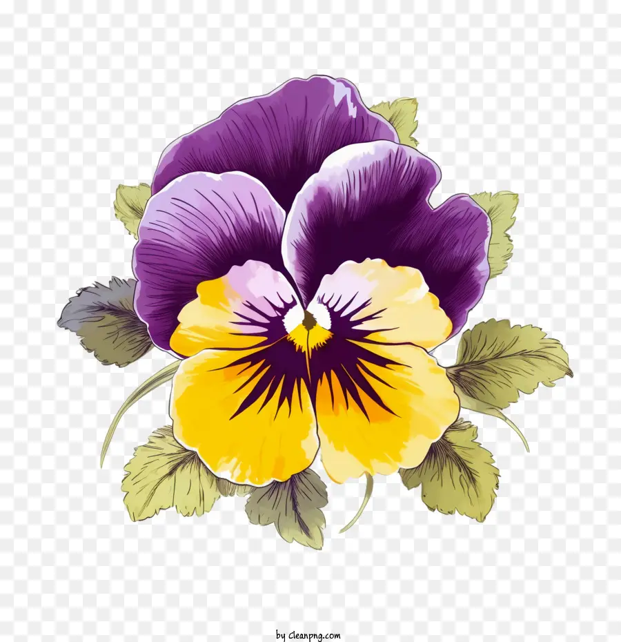 Pansy çiçek，Hercai Menekşe PNG