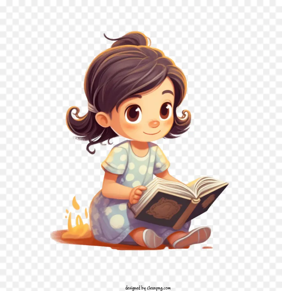 Kız，Okuma Kitabı PNG