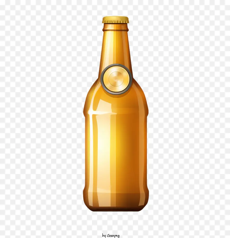 Bira şişesi，Altın PNG