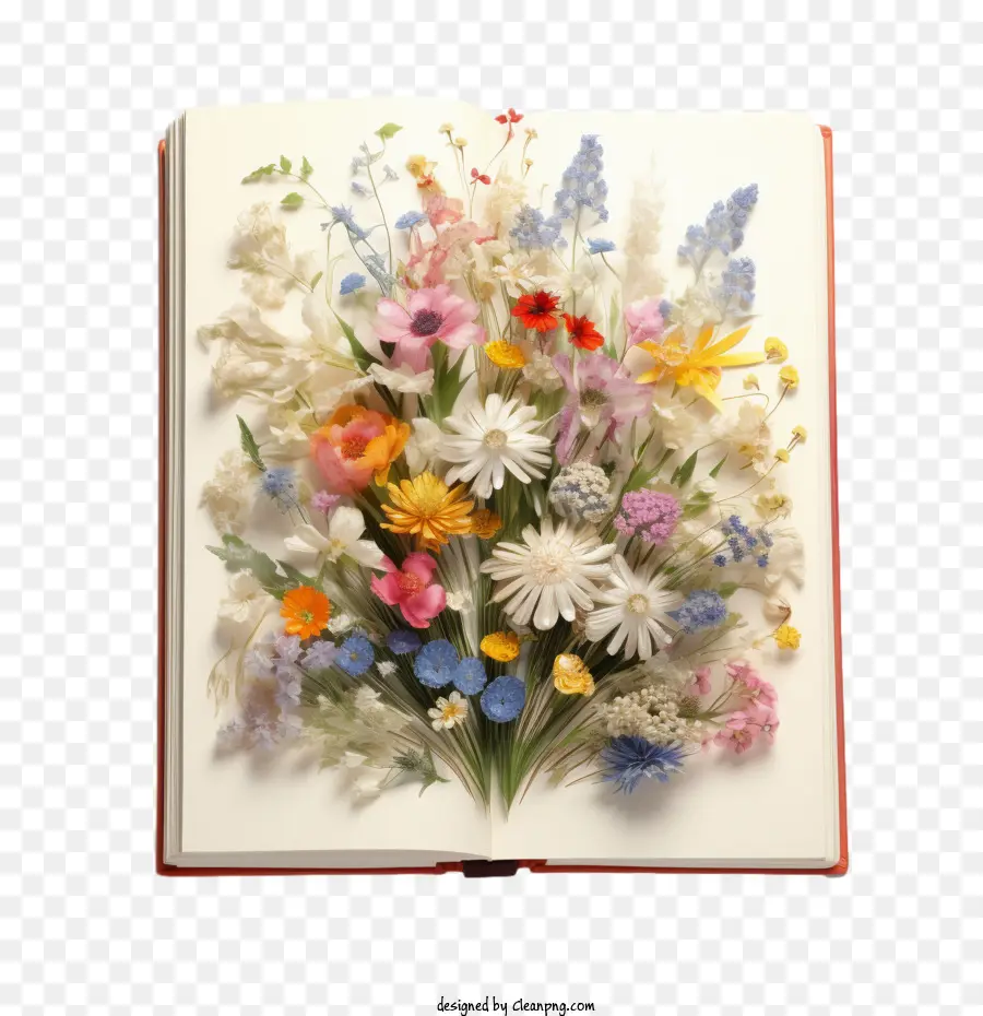 Kitap，Kır çiçekleri PNG