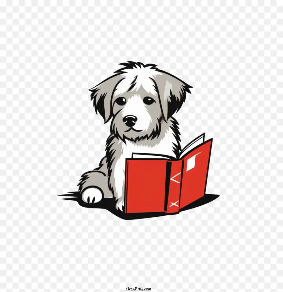 Köpek Okuma Kitabı，Kitap Severler Günü PNG