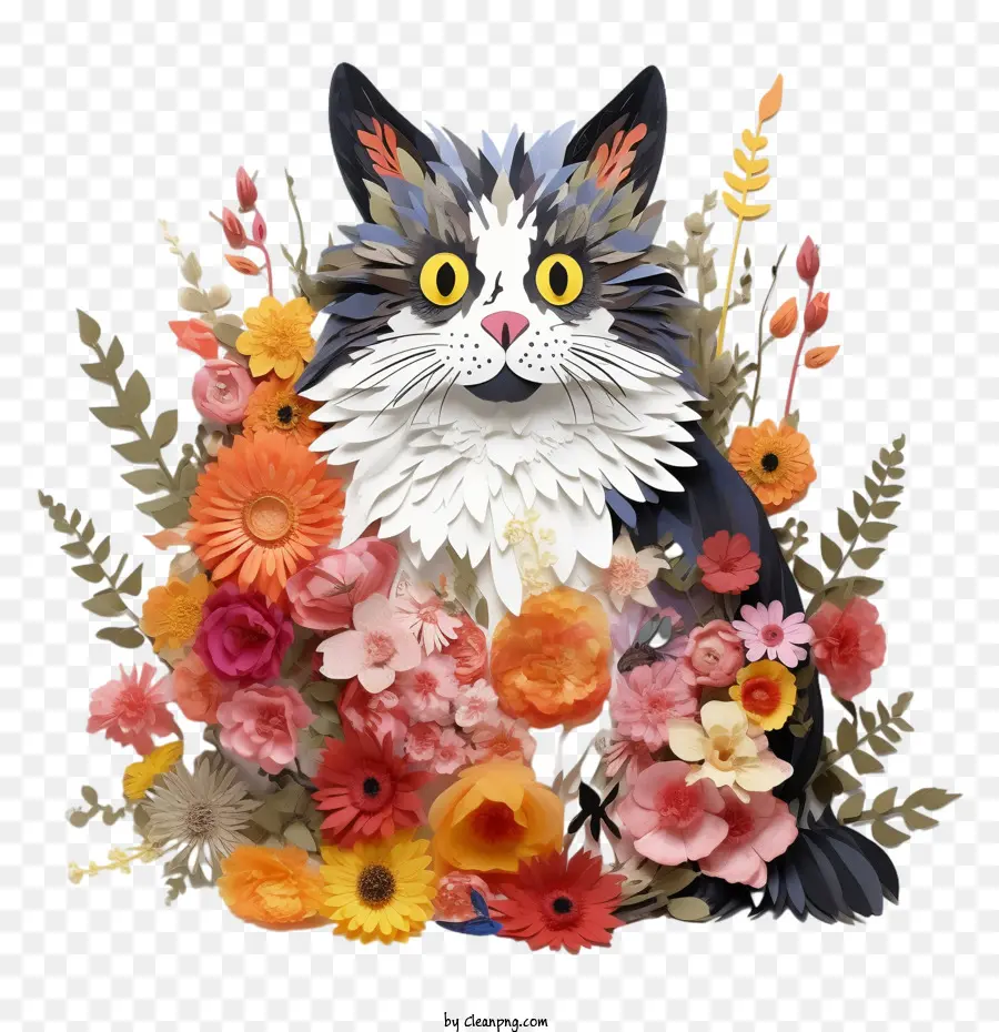 çiçek Kedisi，Kedi PNG