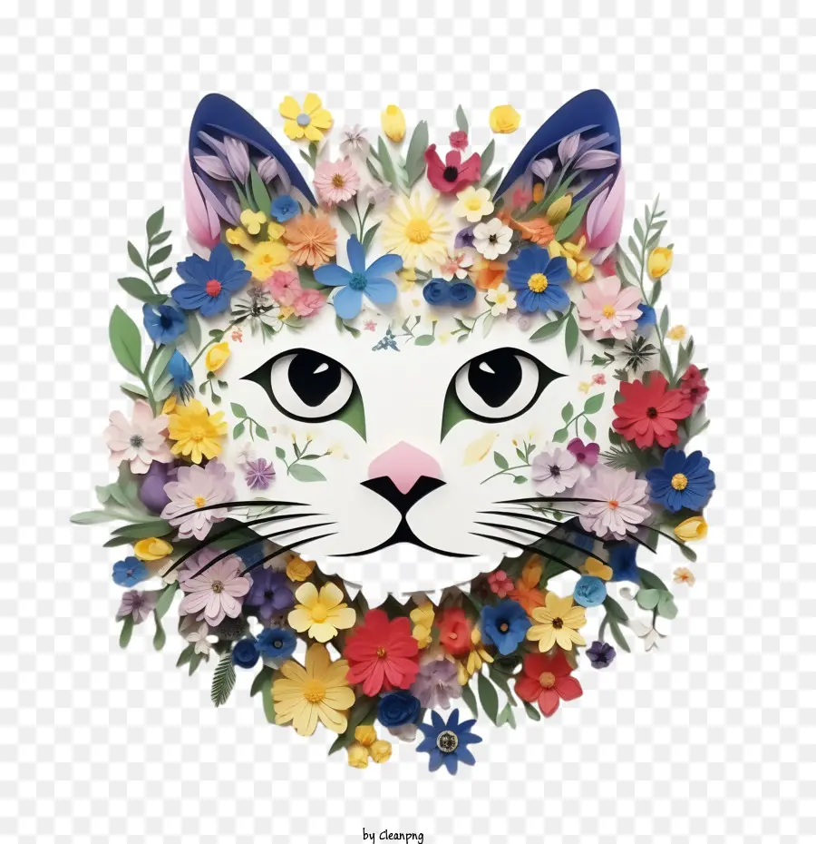 çiçek Kedisi，Kedi PNG