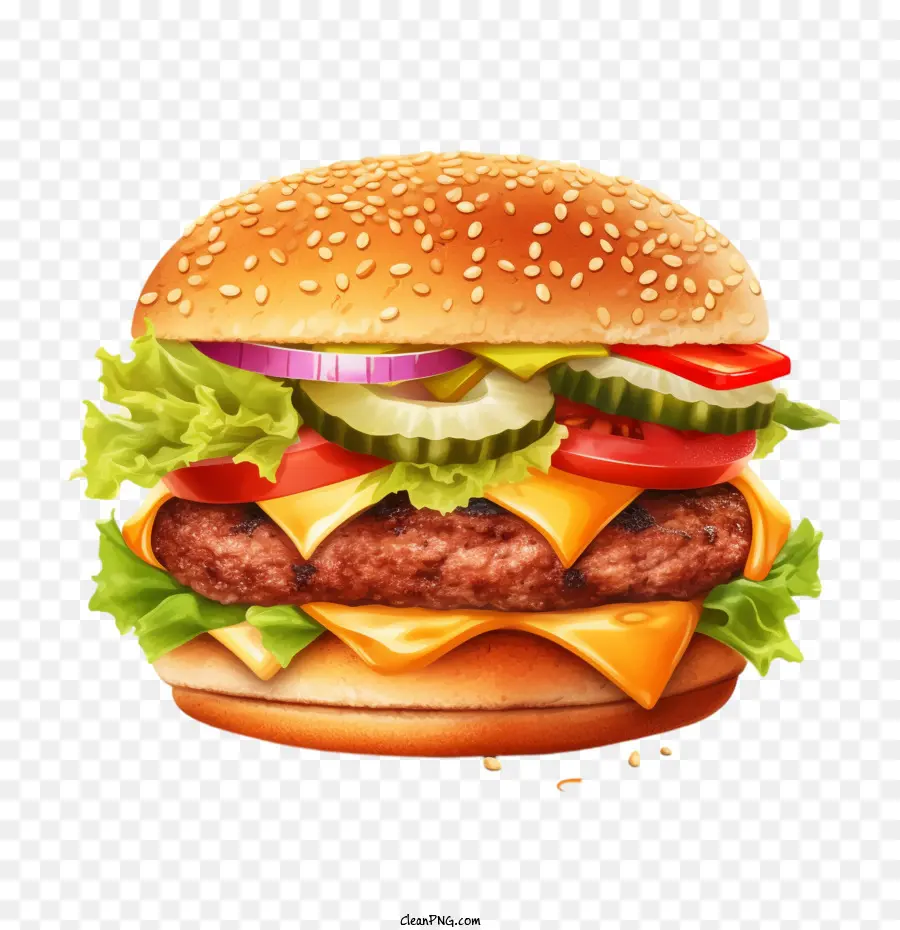 Hamburger，Gıda PNG