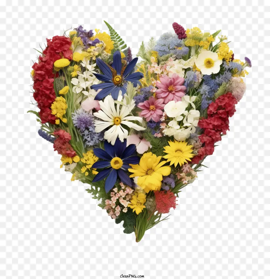 Çiçek Kalp，çiçek PNG