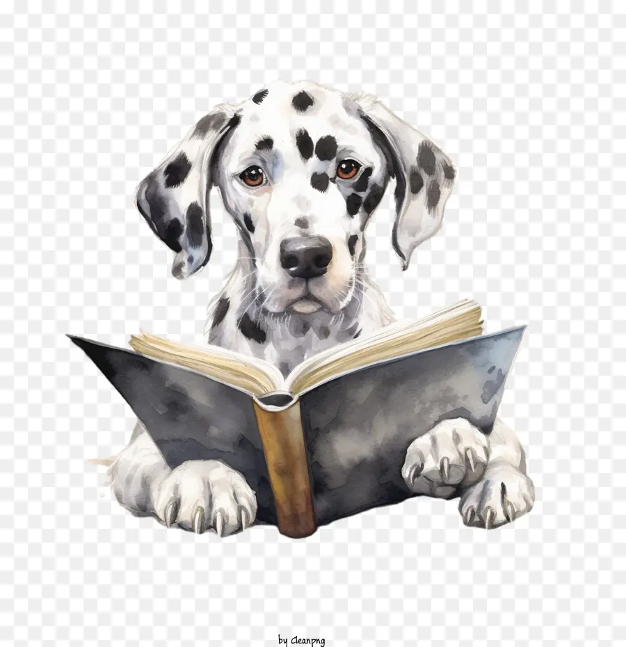 Köpek Okuma Kitabı，Kitap Severler Günü PNG