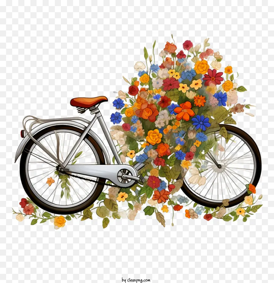 Bisiklet，çiçek PNG