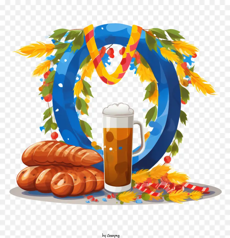 Oktoberfest，Bira Ve Ekmek PNG