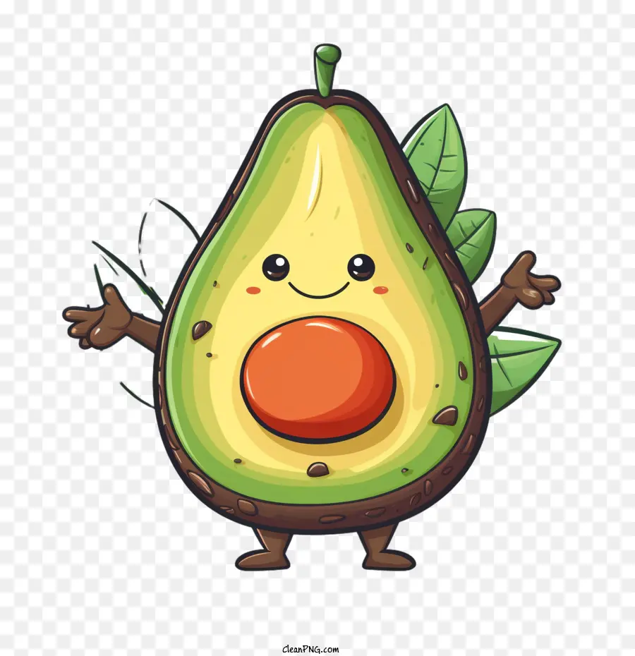 Karikatür Avokado，Avokado PNG