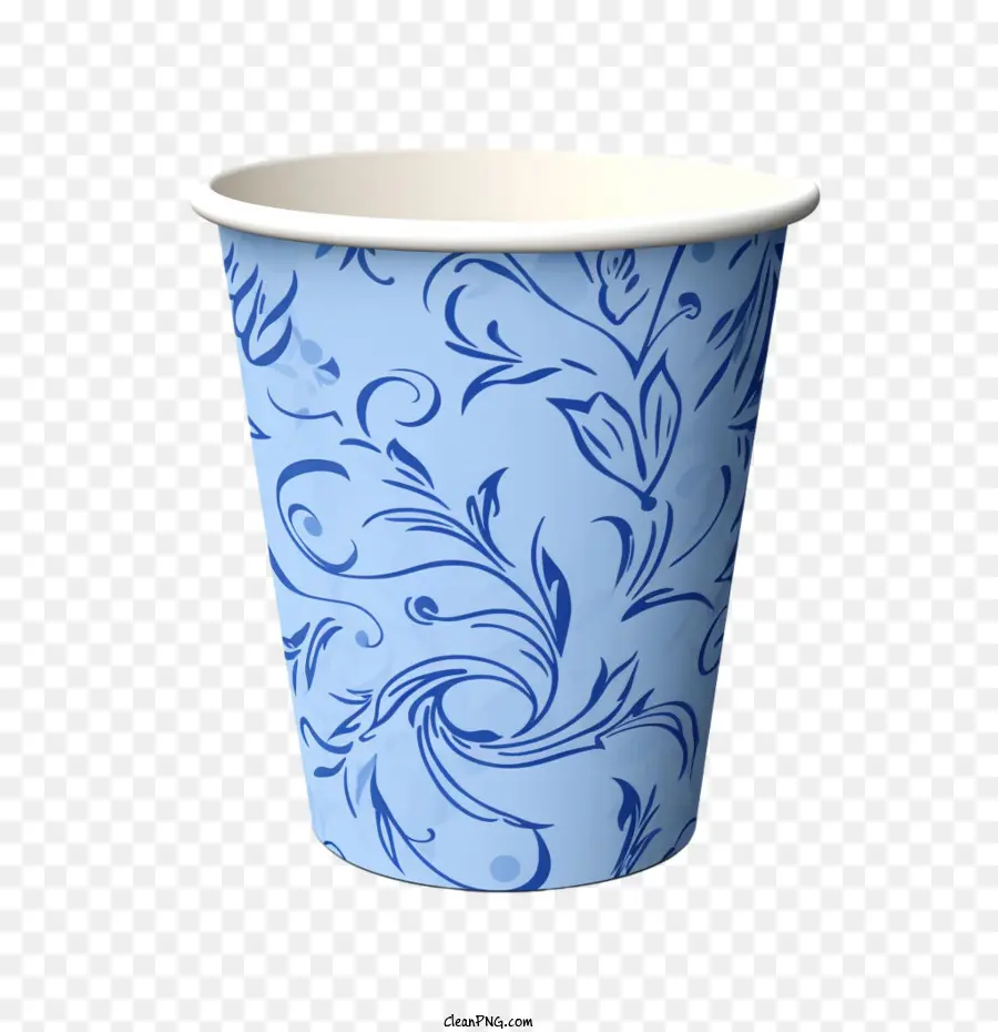 Kağıt Kahve Fincanı，Mavi Kağıt Kahve Fincanı PNG