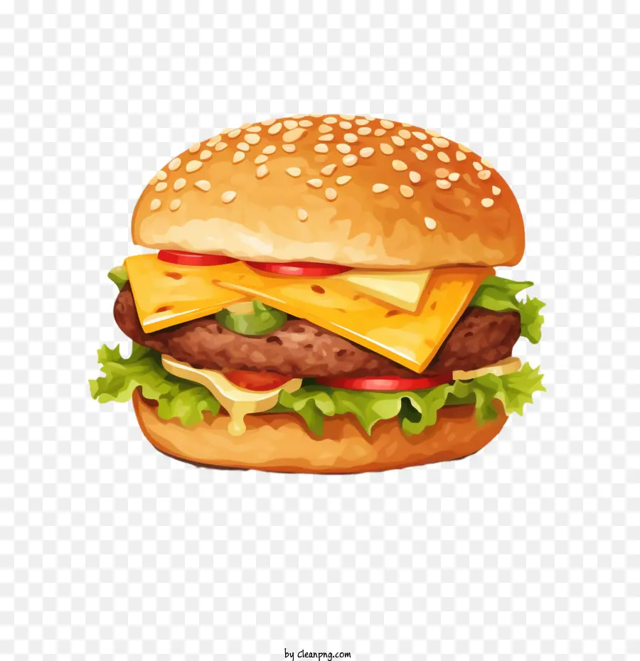 Hamburger，Et PNG
