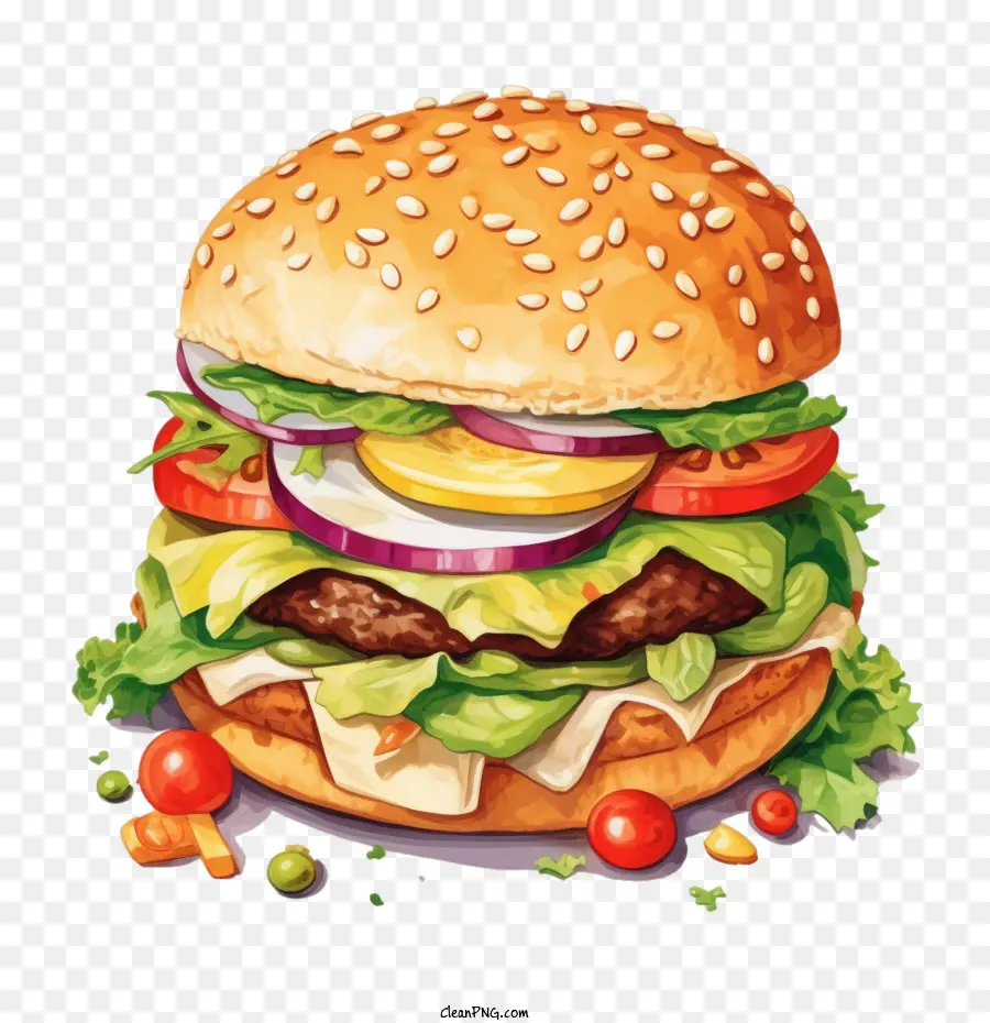 Hamburger，Cheeseburger PNG