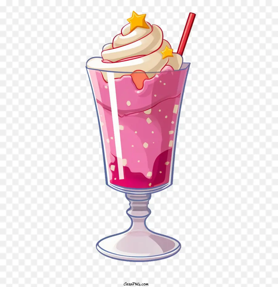 Aromalı Süt，Pembe Milkshake PNG