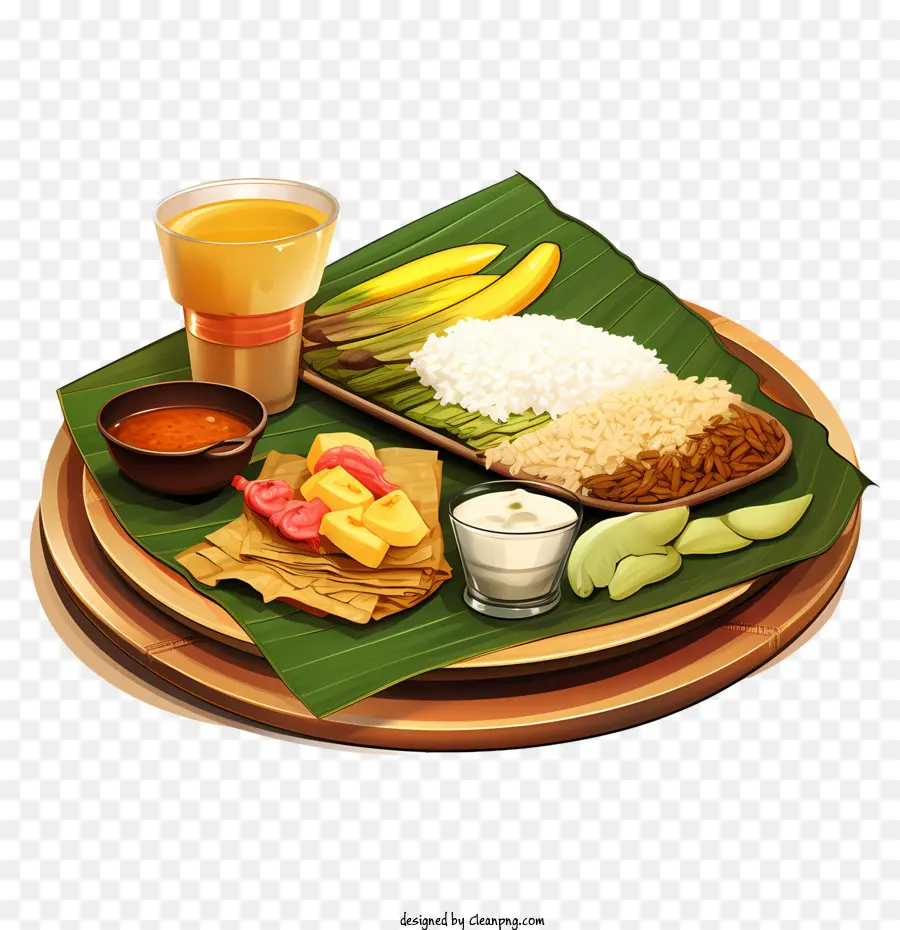 Onam Sadya Gıda，Geleneksel Yemek PNG