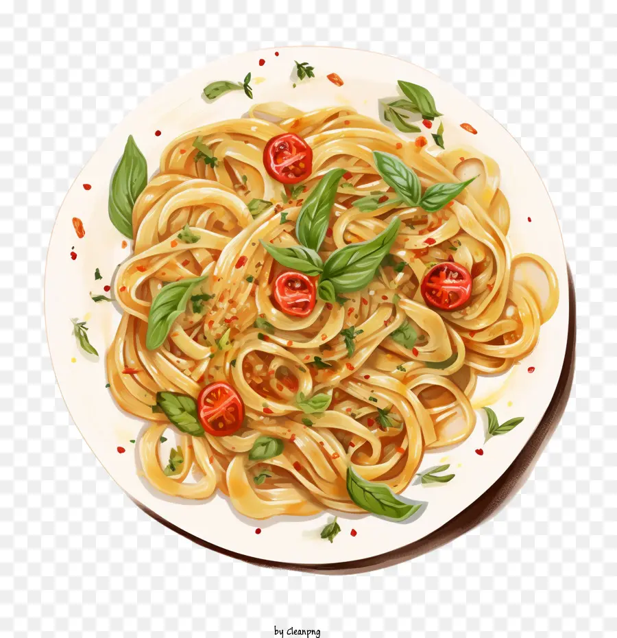 Ulusal Linguine Günü，Domatesli Makarna PNG