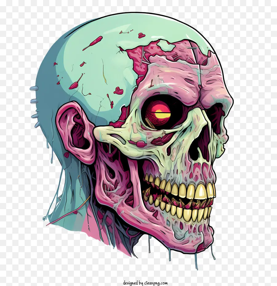 Zombi Kafatası，Zombi PNG