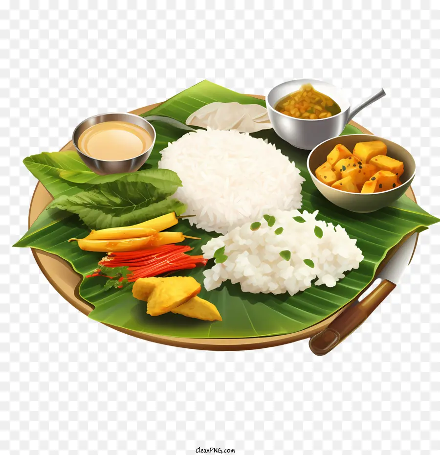 Onam Sadya Gıda，Geleneksel Yemek PNG