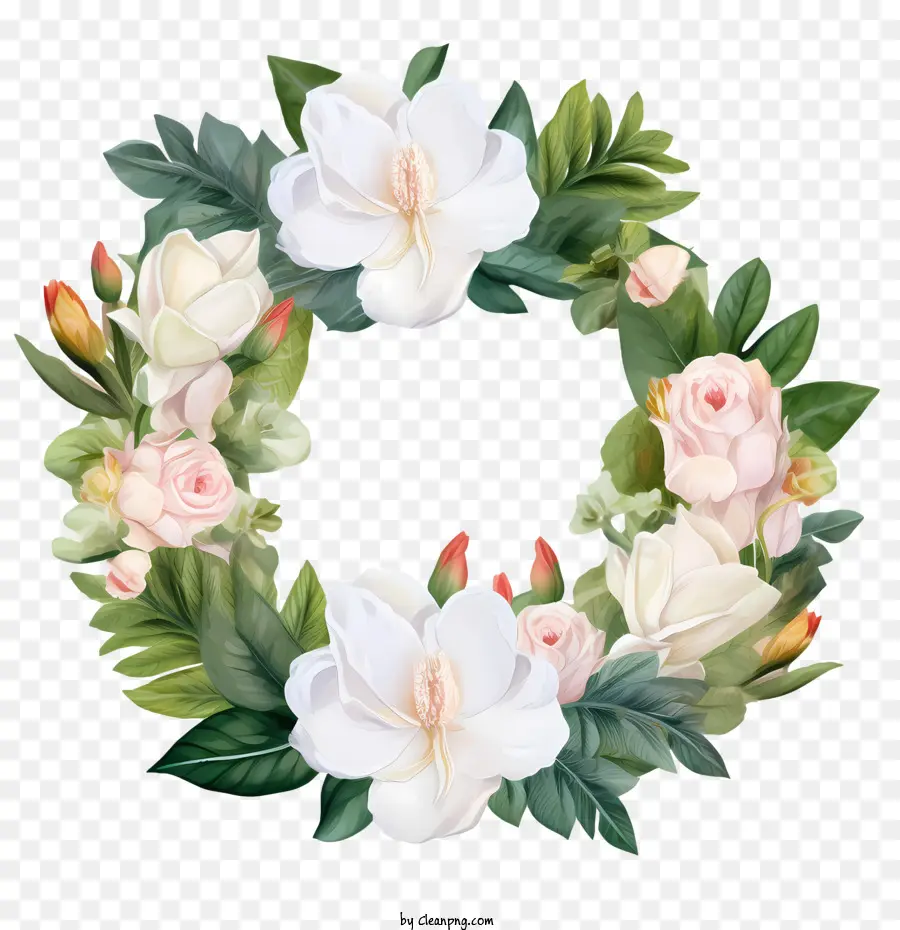 Gardenia Çelenk，çelenk PNG