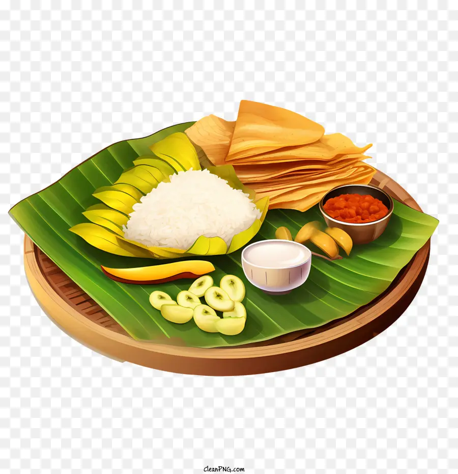 Onam Sadya Gıda，Geleneksel Yemek PNG