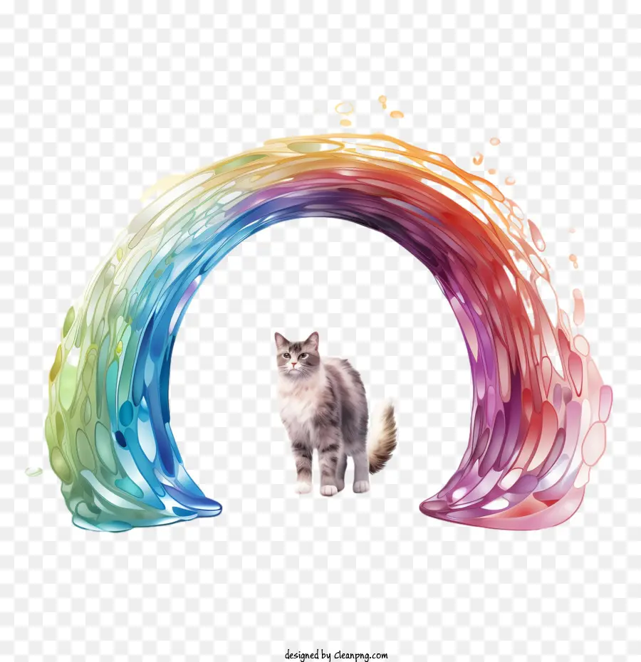 Gökkuşağı Köprüsü'nü Anma Günü，Kedi PNG