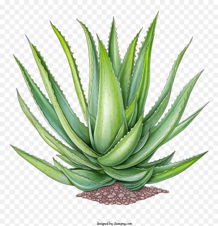 Aloe Vera，Yeşil Aloe Vera PNG