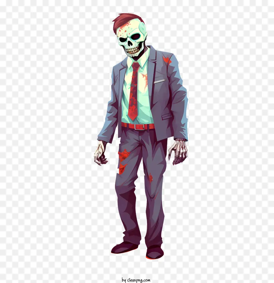 Zombi，Takım Elbiseli Zombi PNG