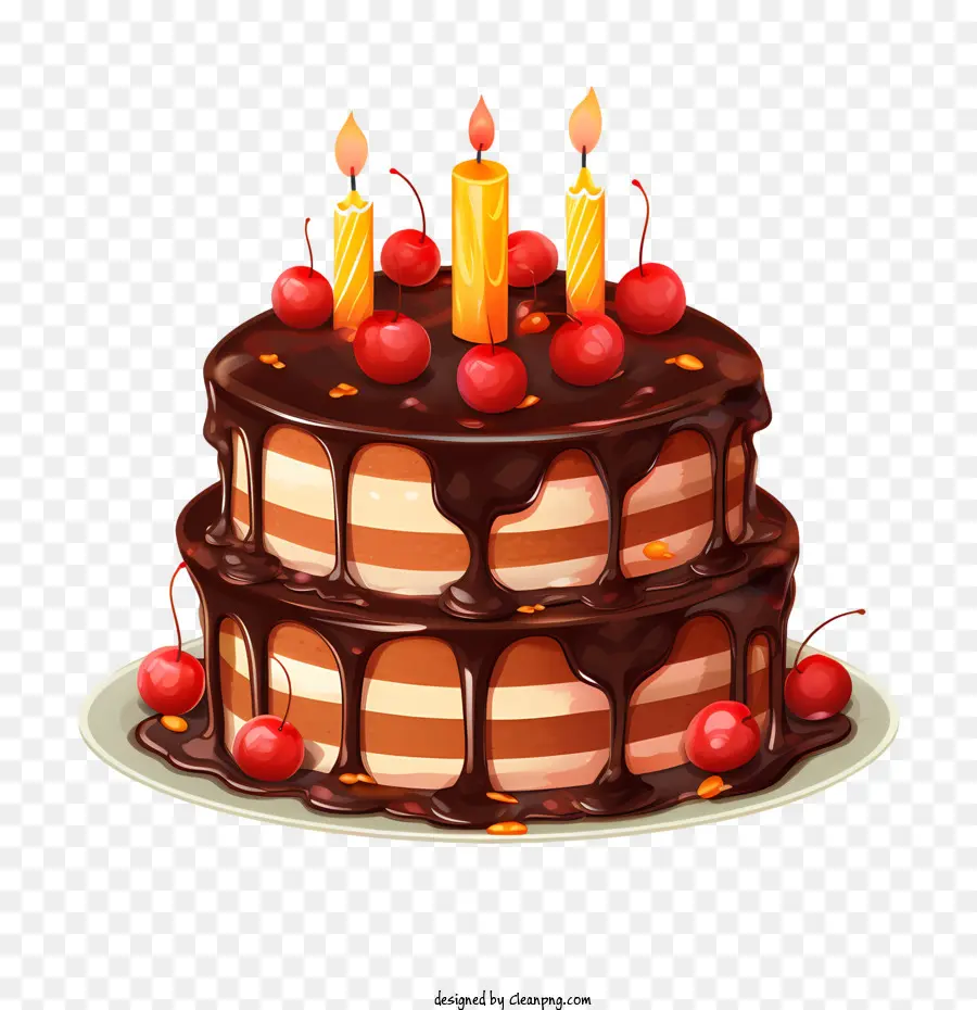 Doğum Günü Pastası，çikolatalı Kek PNG