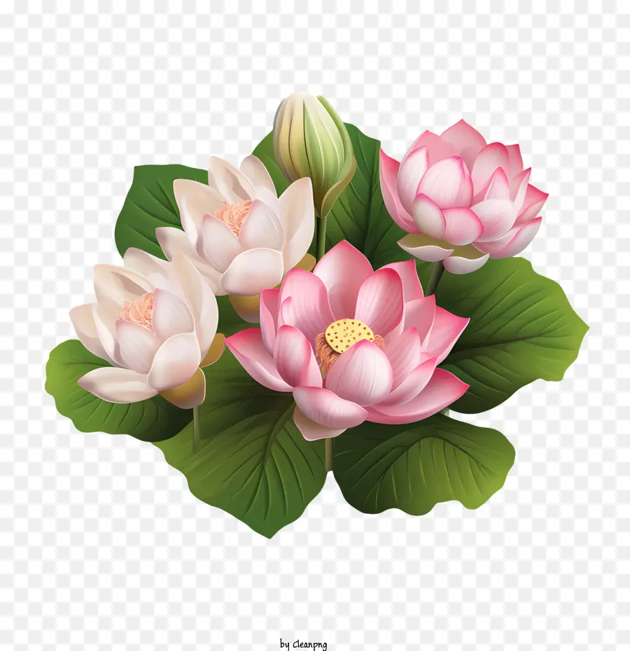 Nilüfer Çiçeği，Pembe Lotus Çiçeği PNG