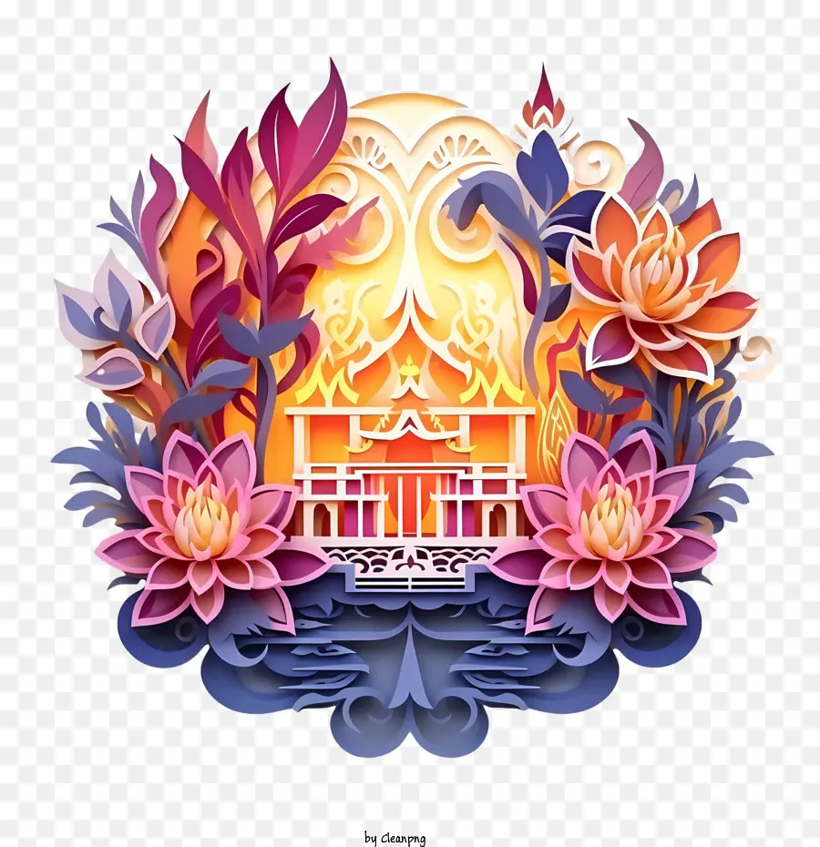 Loy Krathong，Pagoda PNG