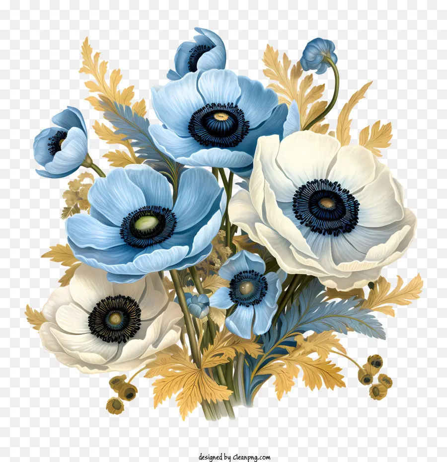 Anemon çiçeği，çiçek PNG