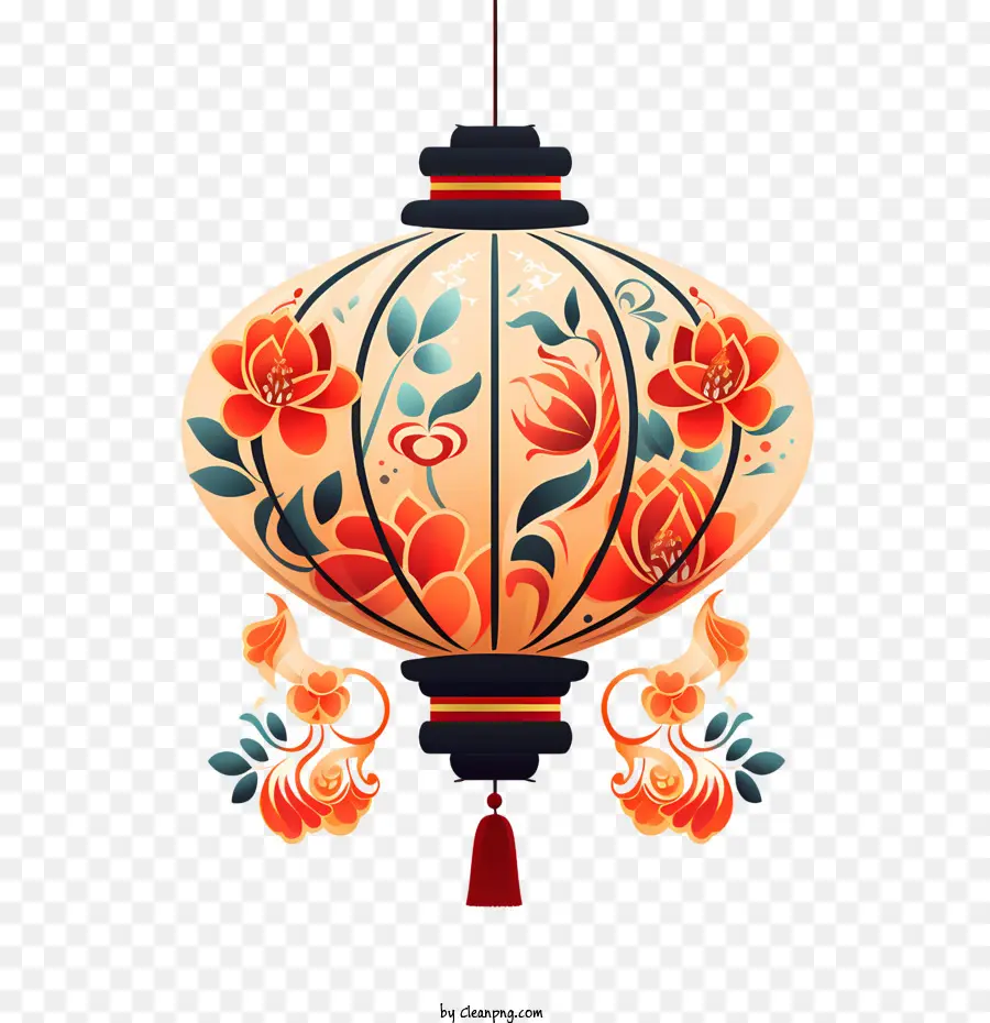 Çin Feneri，çiçek PNG