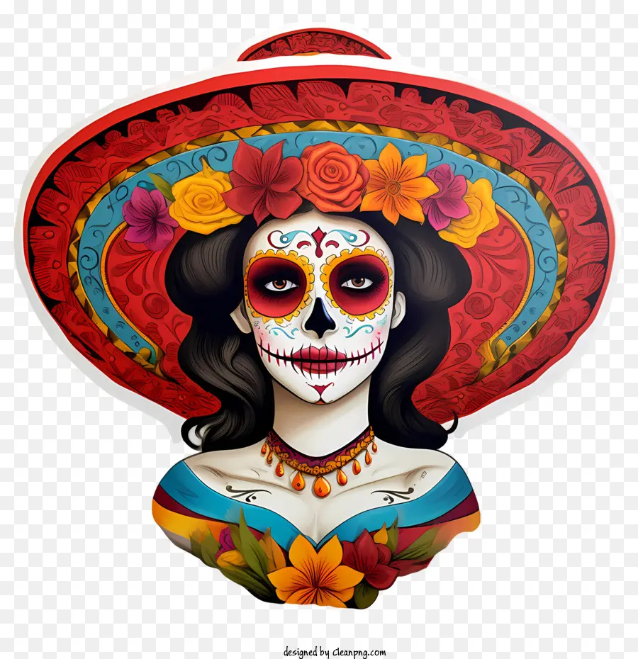 La Catrina，Dia De Muertos PNG