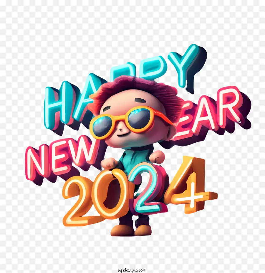 2024 Yeni Yıl，2024 Mutlu Yıllar PNG
