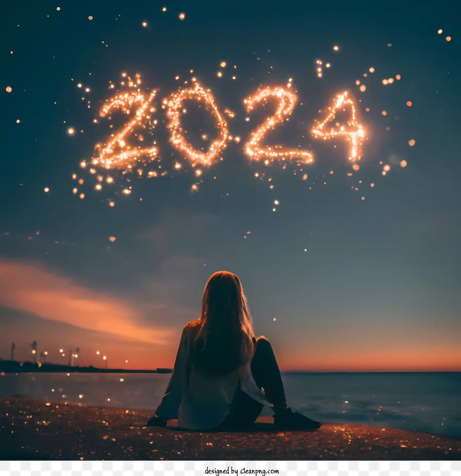 2024 Mutlu Yıllar，2023 Yılı PNG