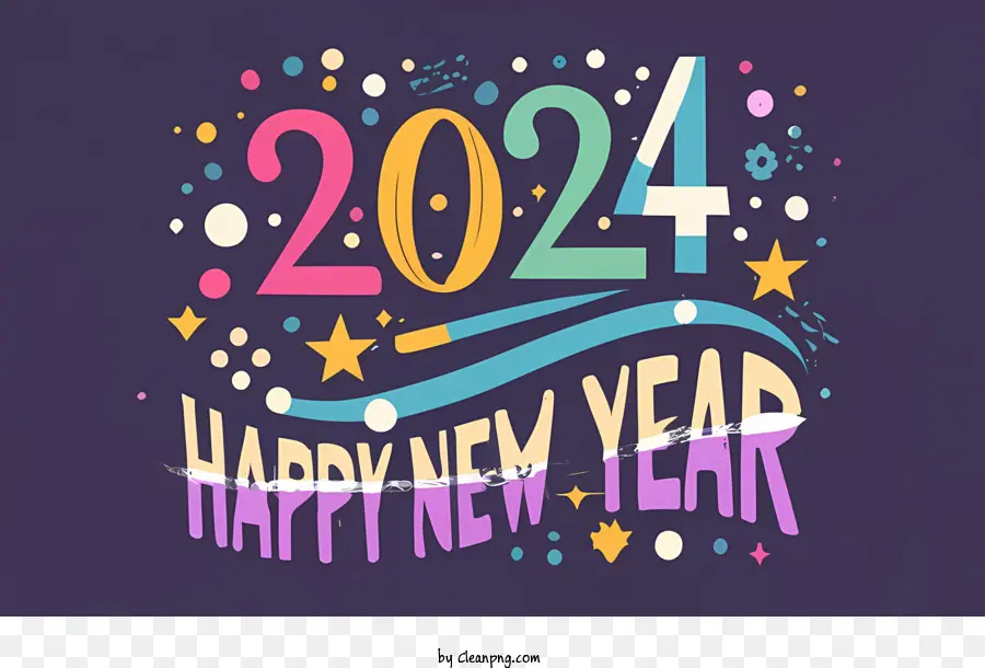 2024 Mutlu Yıllar，Yeni Yılınız Kutlu Olsun PNG