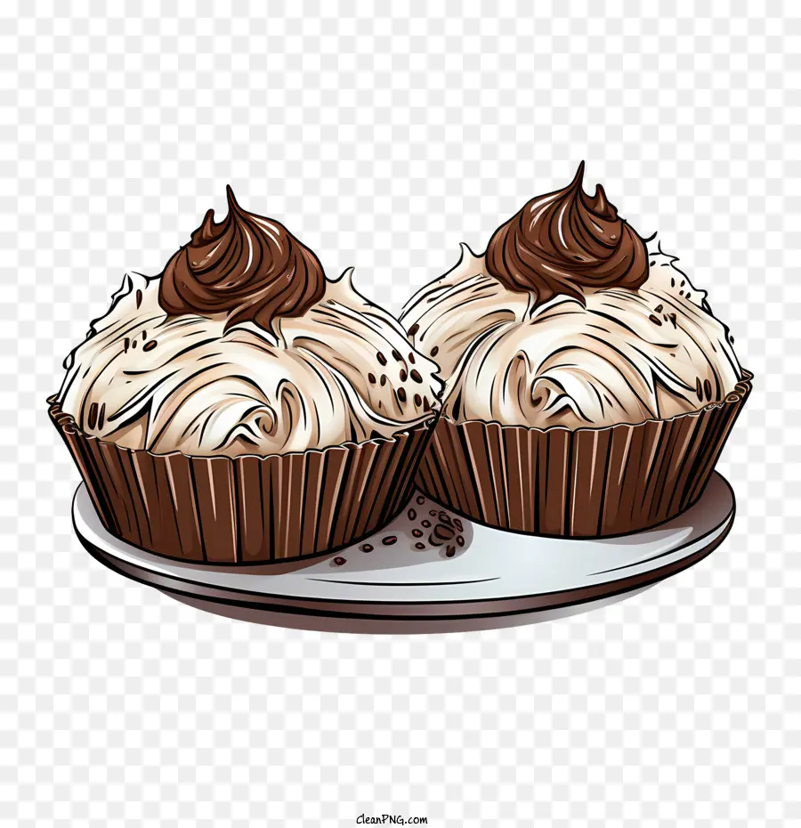 çikolatalı Kek Gün，çikolata Cupcakes PNG