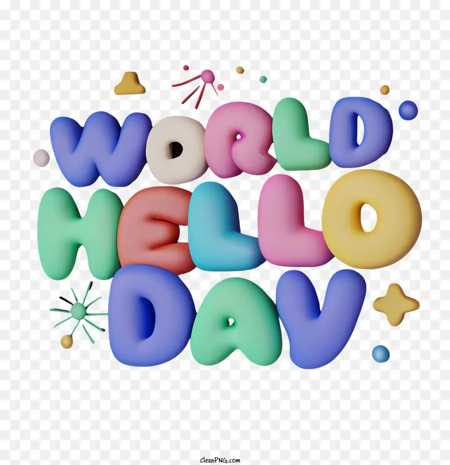 Dünya Merhaba Günü，Mutlu Gün PNG
