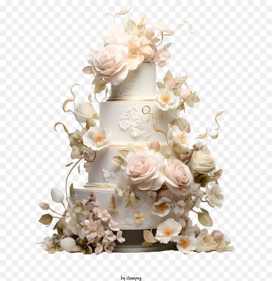 Düğün Pastası，Beyaz PNG