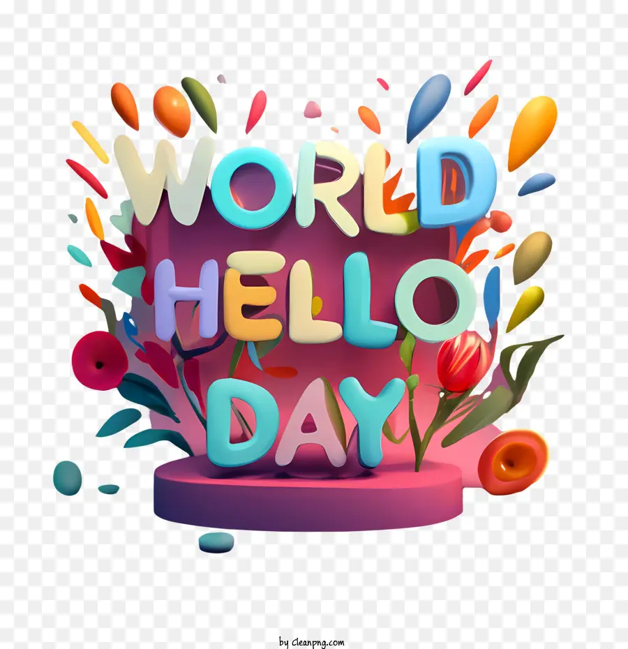 Dünya Merhaba Günü，Mutlu PNG