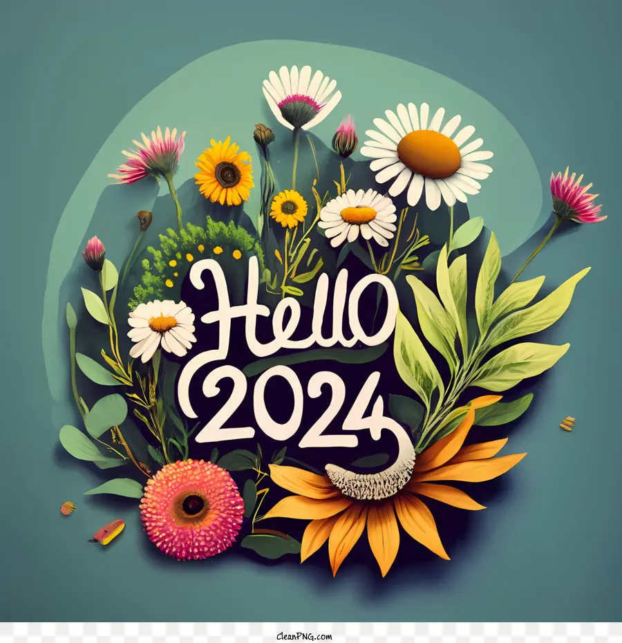 2024 Mutlu Yıllar，Merhaba 2023 PNG