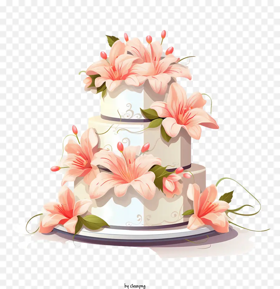 Düğün Pastası，Buket PNG