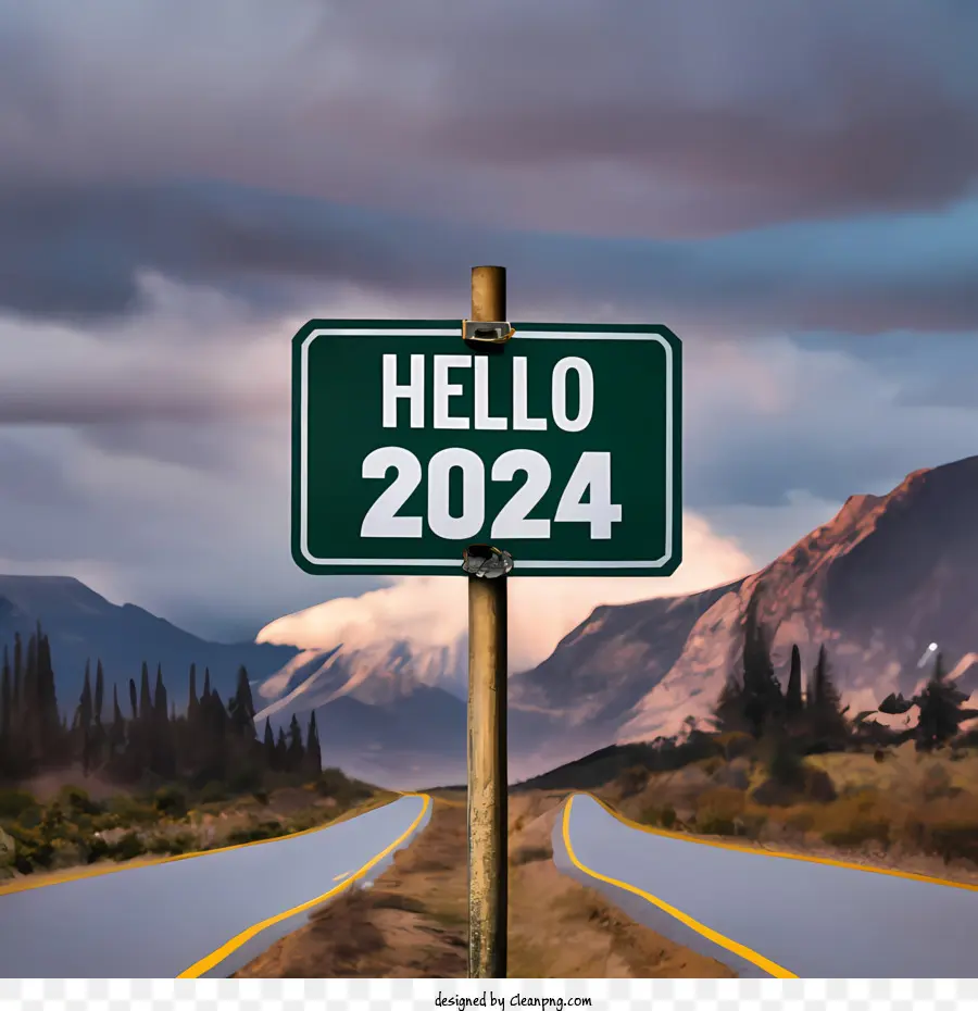 2024 Mutlu Yıllar，Merhaba 2023 PNG