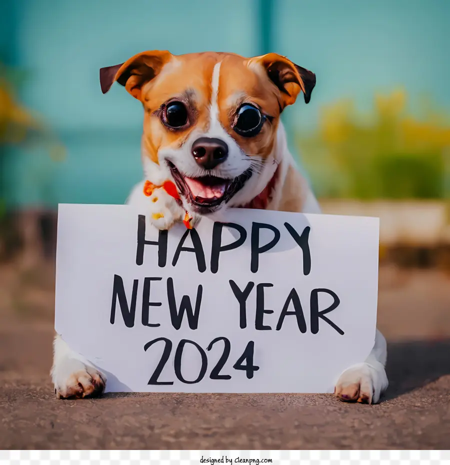 2024 Mutlu Yıllar，Köpek PNG
