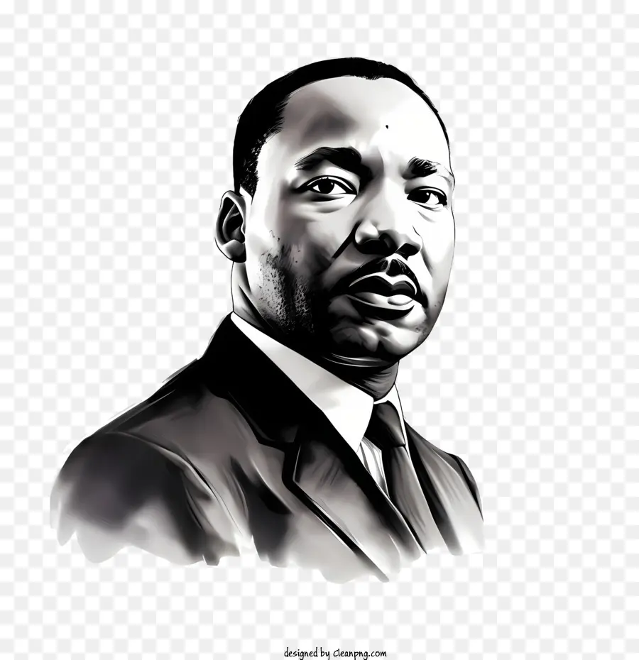 Martin Luther King Jr Gün，Portre PNG