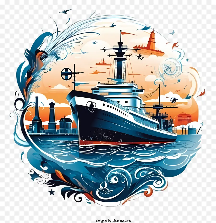 Dünya Denizcilik Günü，Gemi PNG