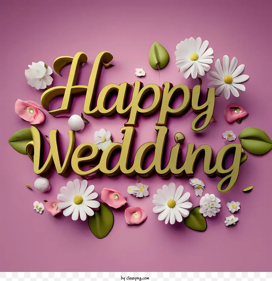 Mutlu Düğün，Papatyalar PNG