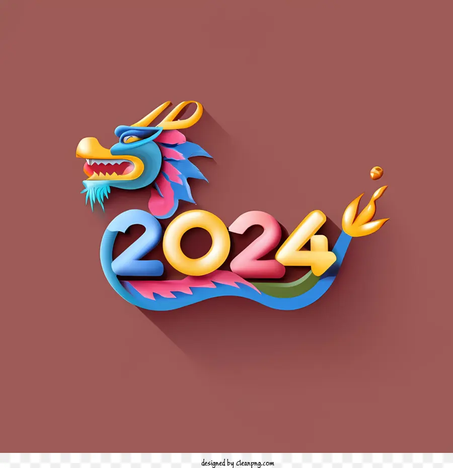 2024 Mutlu Yıllar，2024 Ejderha PNG