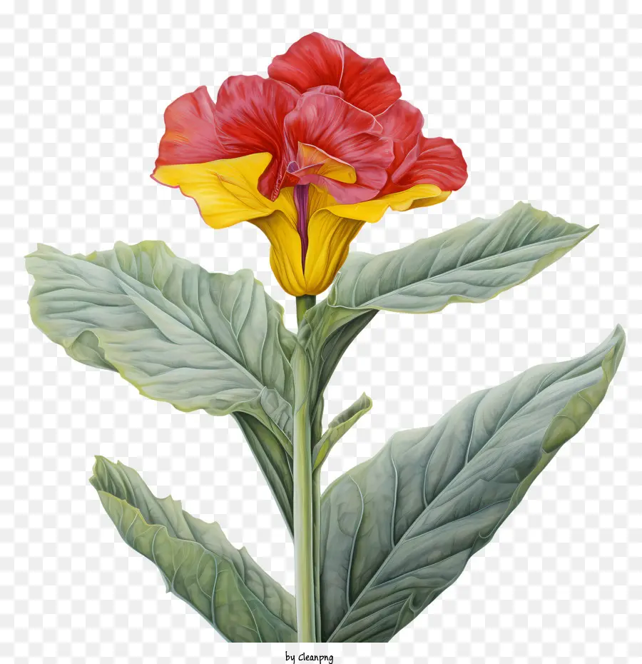 Canna Indica，Kırmızı Çiçek PNG